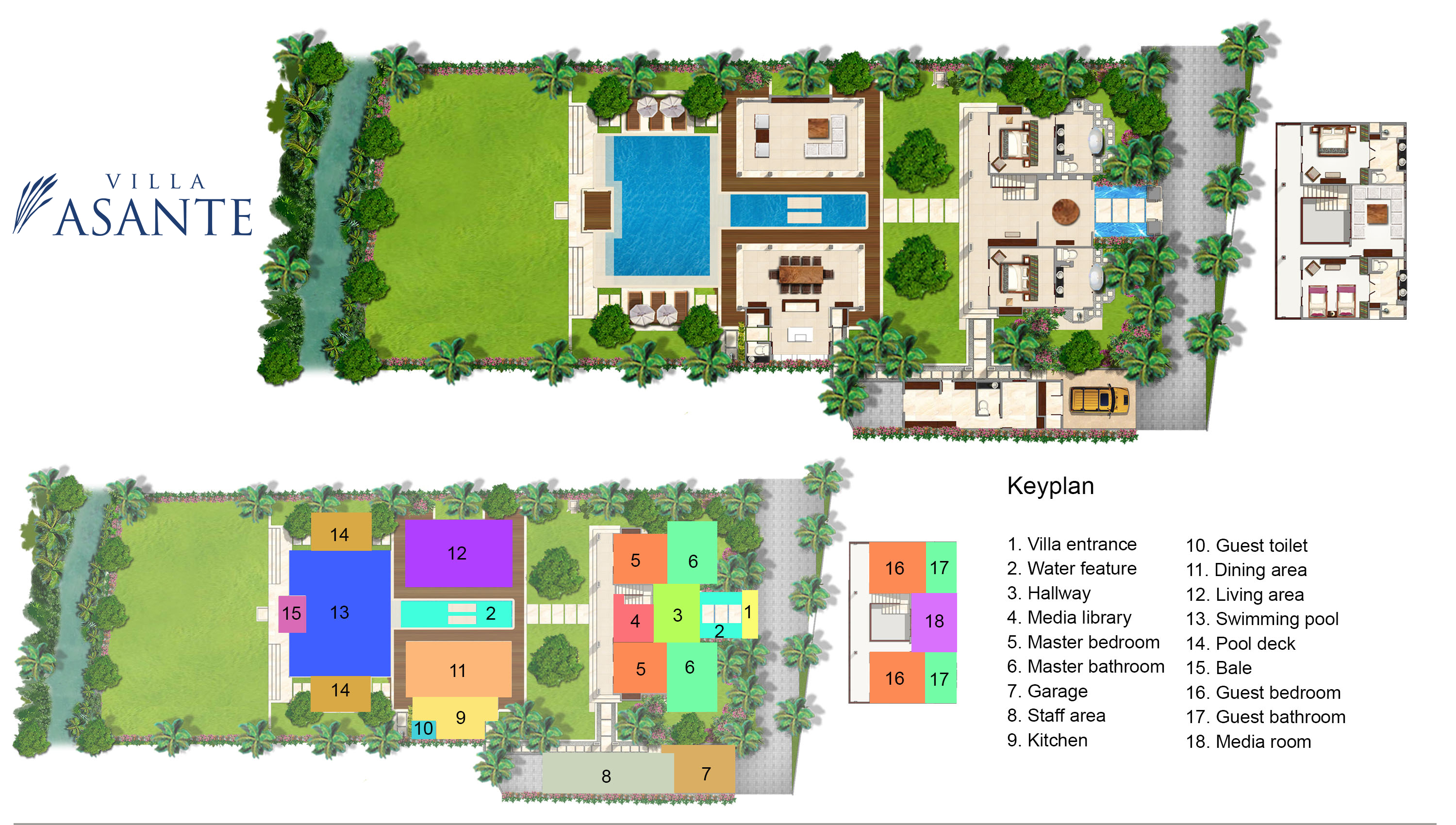 Villa Asante Floorplan