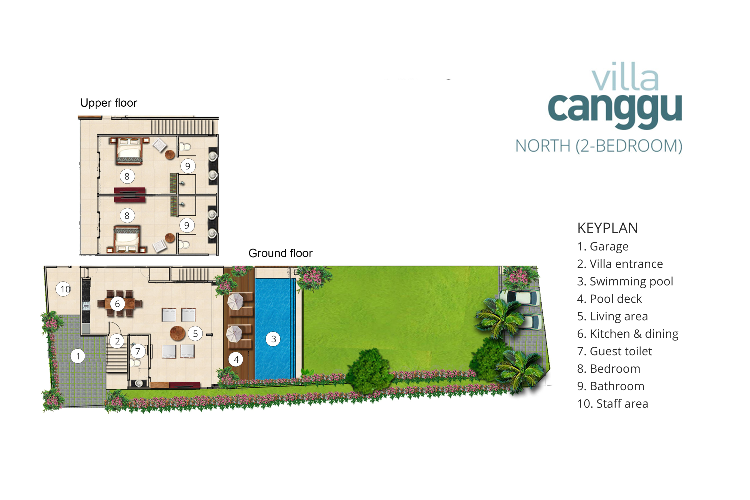 Villa Canggu North Floorplan