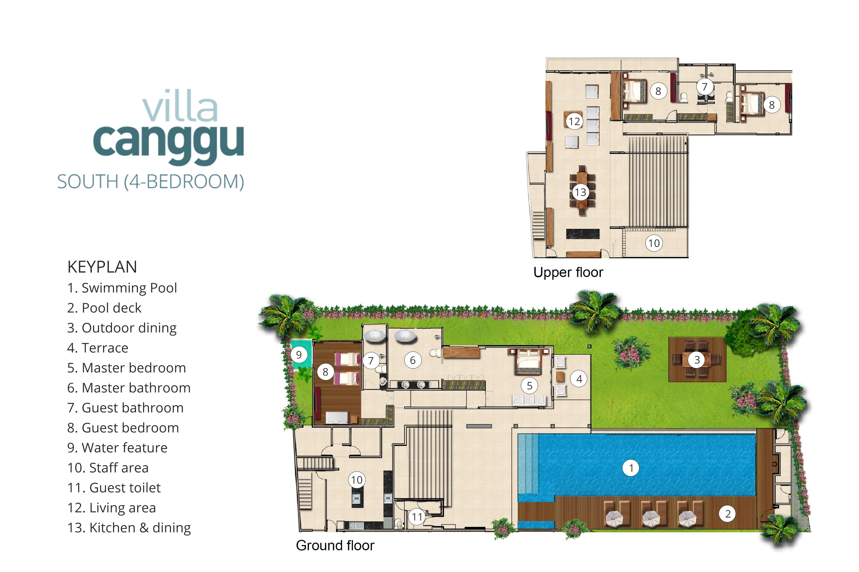 Villa Canggu South Floorplan