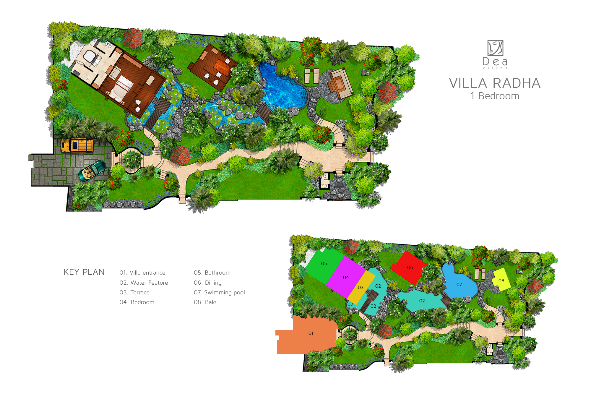 Dea Villas - Villa Radha Floorplan