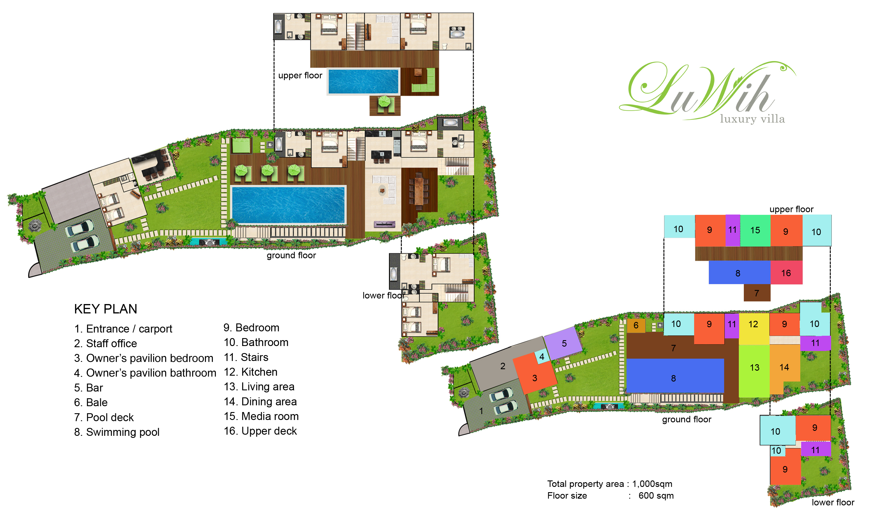 Villa Luwih Floorplan