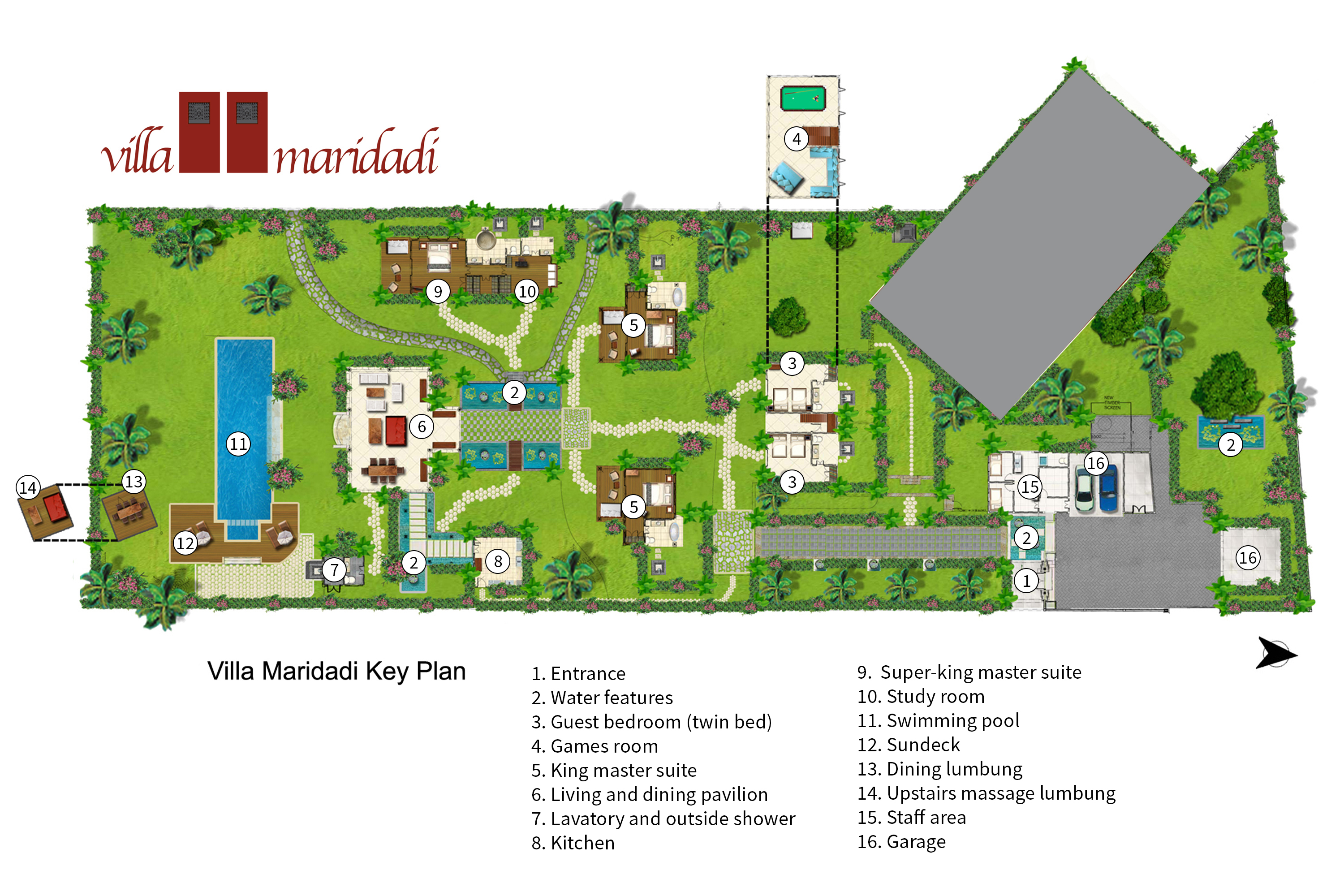 Villa Maridadi Floorplan