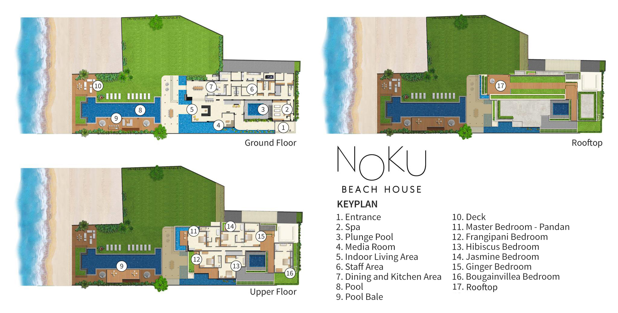 Noku Beach House Floorplan