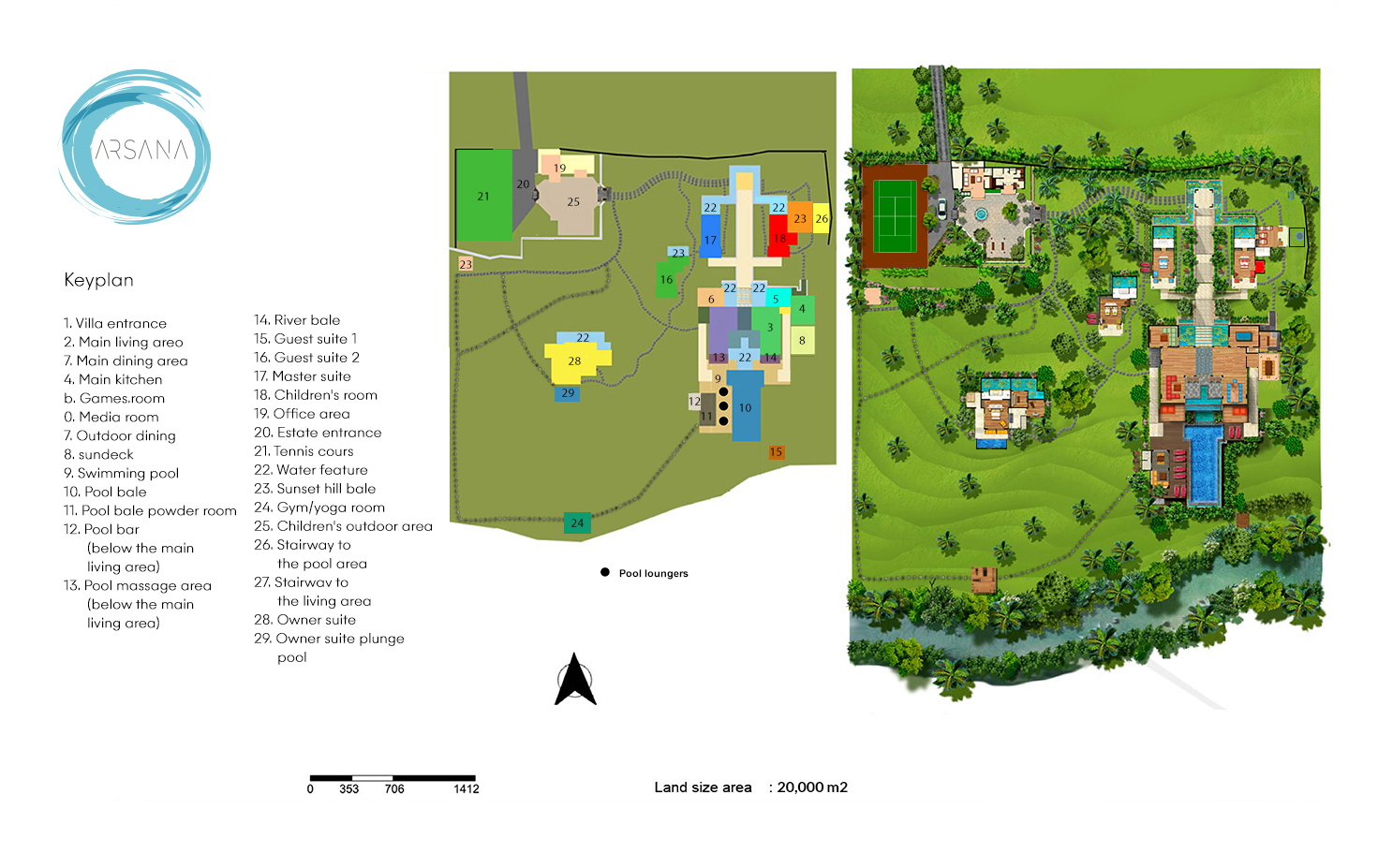 The Arsana Estate Floorplan