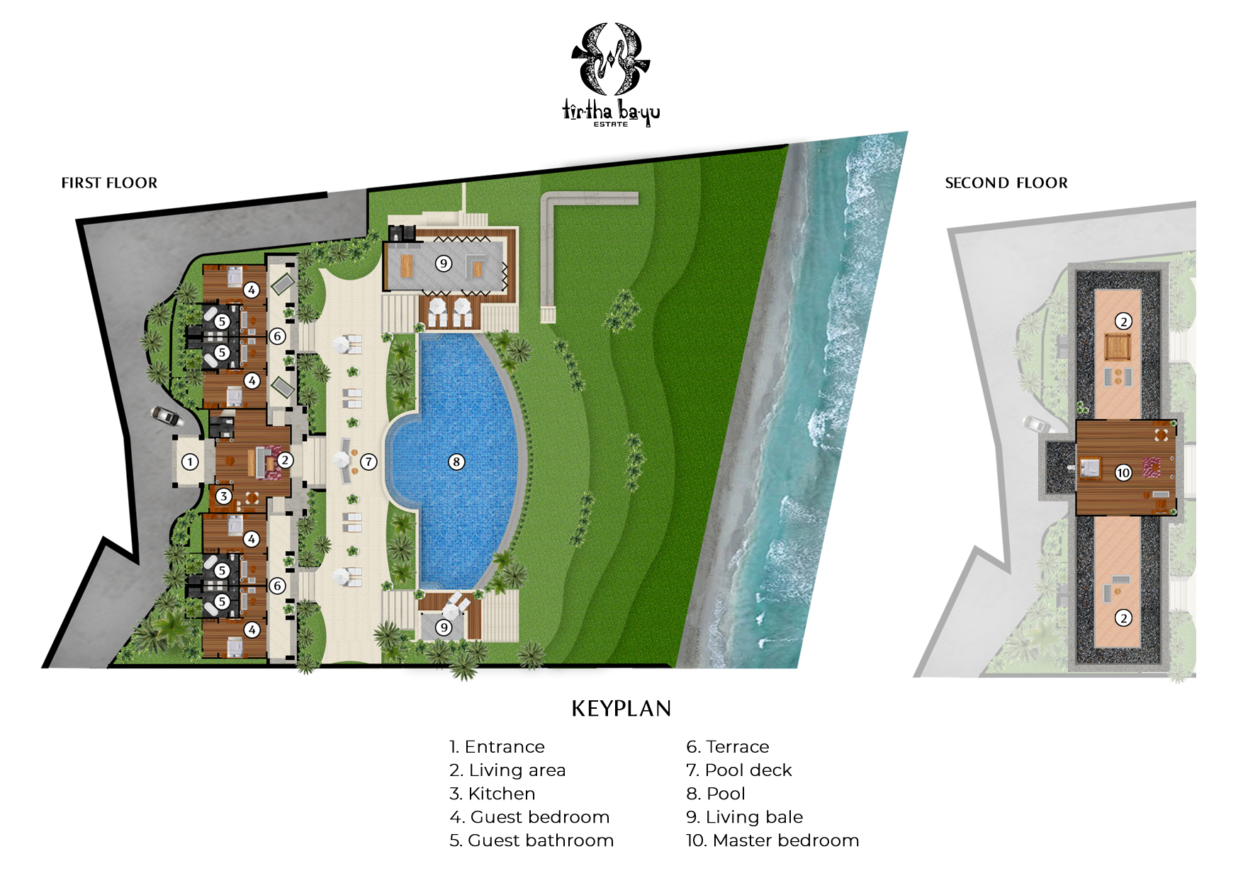 Tirtha Bayu Estate - Villa II Floorplan