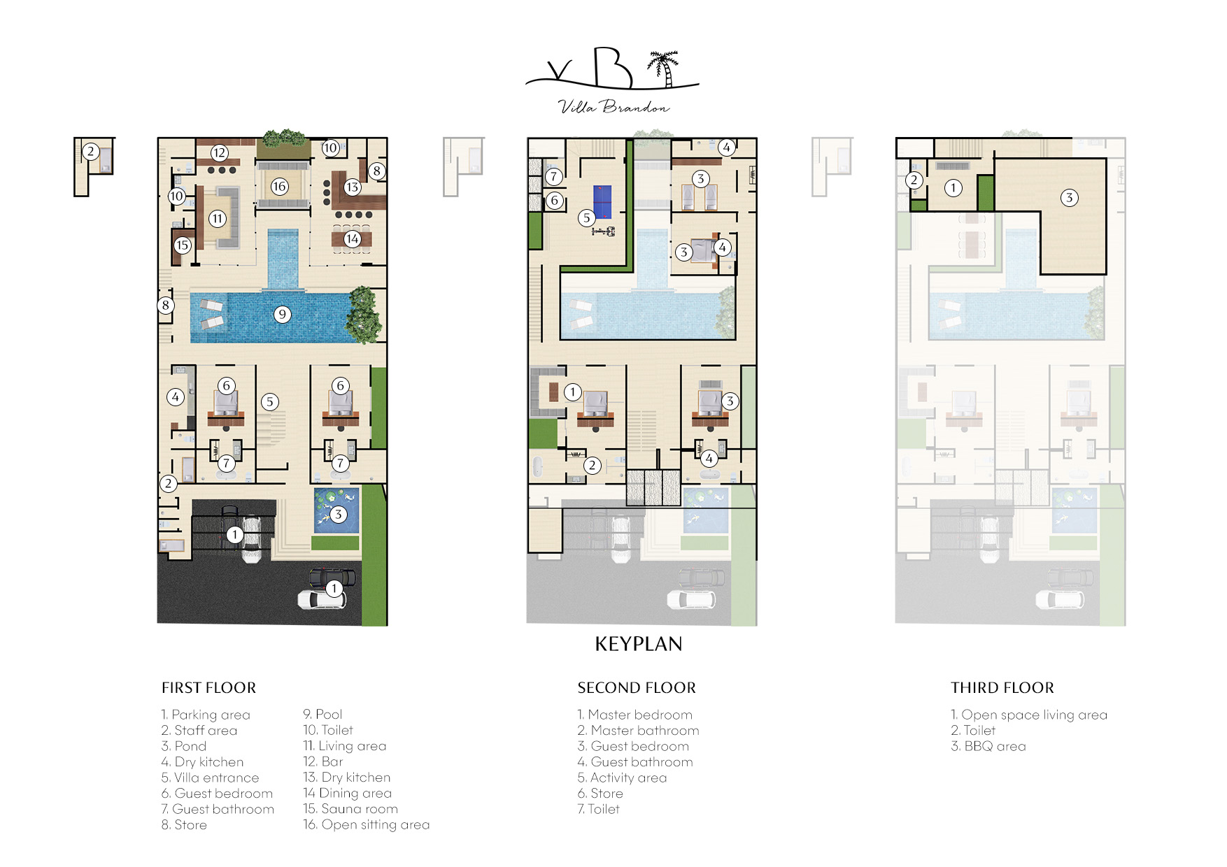 Villa Brandon Floorplan