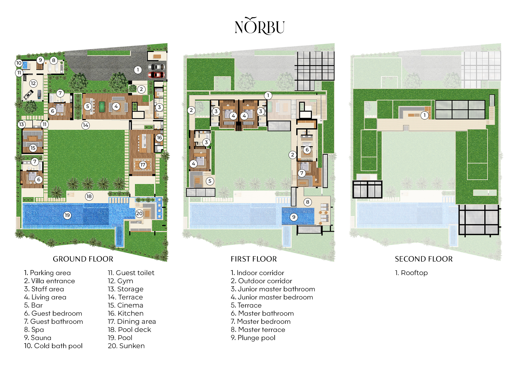 Villa Norbu Floorplan
