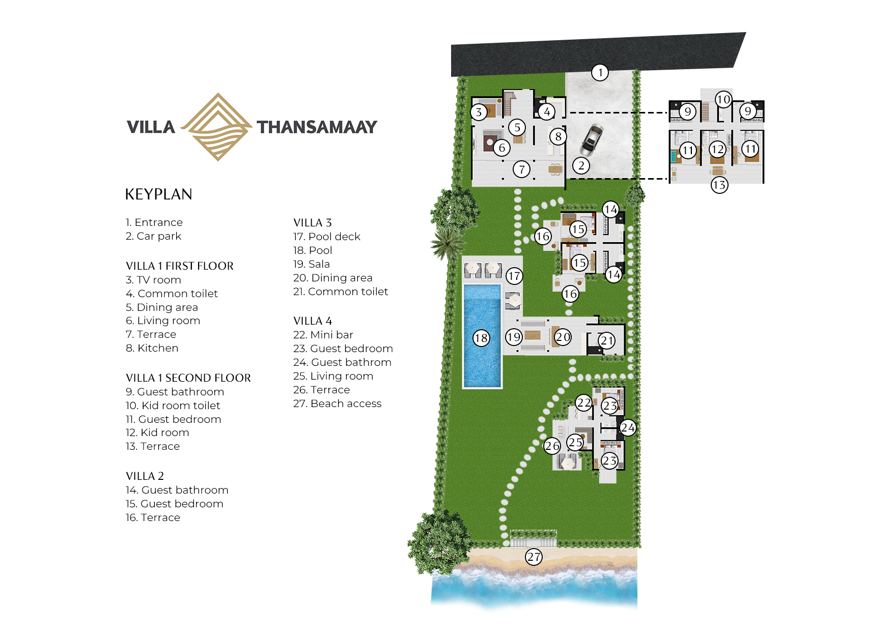 Villa Thansamaay Floorplan