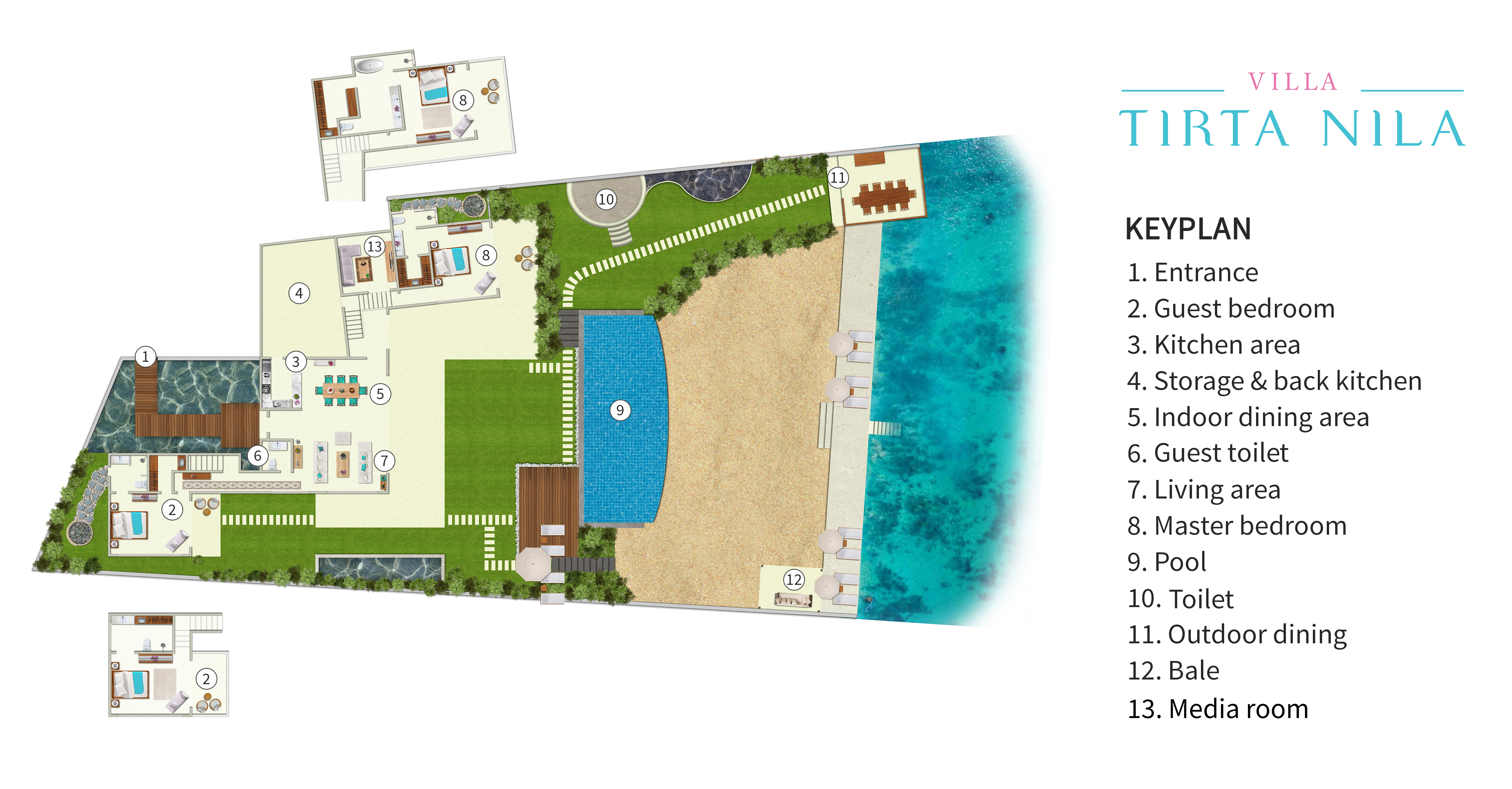 Villa Tirta Nila Floorplan